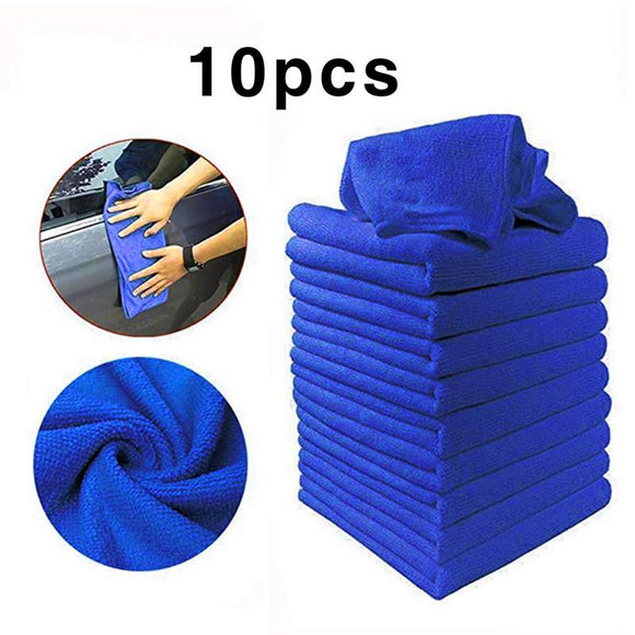 10 pieces microfiber car cleaning towel Automotive motorcycle wash glass household cleaning