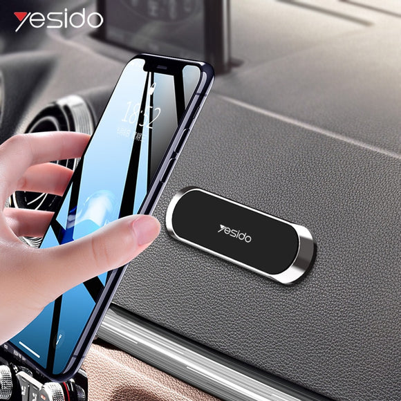 Yesido C55 mini Strip Shape Magnetic Car Phone Holder Stand For iPhone Samsung Xiaomi wall metal Magnet GPS Car Mount Dashboard