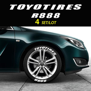 4 Tires x Car Tire Wheel Sticker Car Tuning Universal 3D logo Auto Motorcycle Tire Stickers Personalized Car Styling wheel label