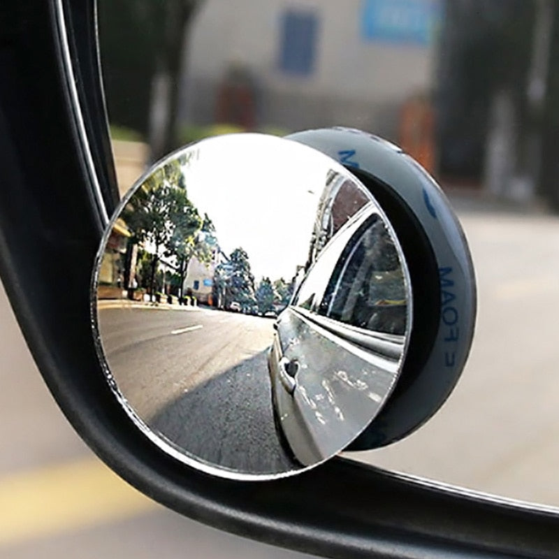 1pc Car Mirror 360 Wide Angle Round Convex Mirror Car Vehicle Side Blindspot Blind Spot Mirror Small Round Rear View Mirror