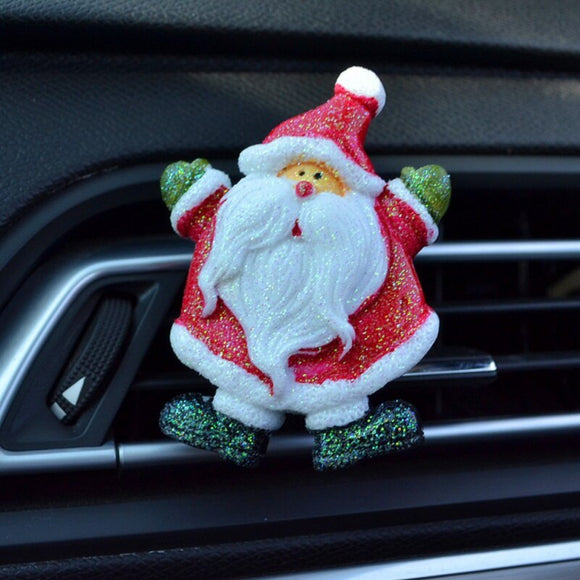 Car Air Outlet Perfume Santa Claus Automobiles Air Freshener Car Ornament Christmas gifts For Air Conditioner Outlet Decor