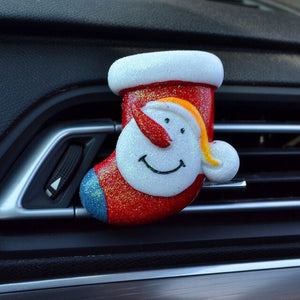 Car Air Outlet Perfume Santa Claus Automobiles Air Freshener Car Ornament Christmas gifts For Air Conditioner Outlet Decor