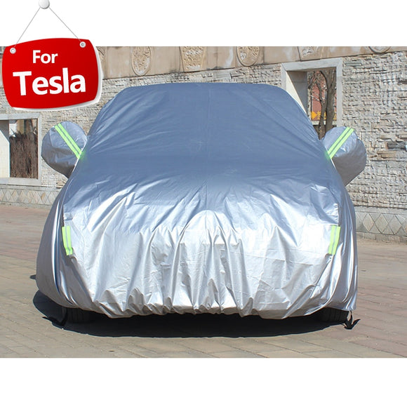 Full Car Covers For Car Accessories With Side Door Open Design Waterproof For Tesla Model 3 Model S Model X 2017 2018 2019