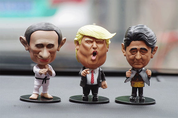 Funny Leader Doll Decoration Small Trump Putin Doll Car Ornaments Interior Dashboard Decoration car accessories Birthday Gift